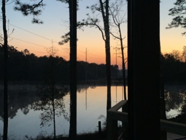 Such beautiful sunrises at Woodhaven Lake Estates