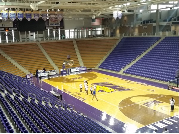 Inside the beautiful McLeod Center. UNI's winter sports teams will be playing here real soon