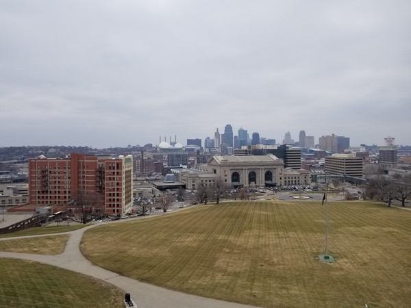 View from the Liberty Memorial of Union Station and Downtown KCMO