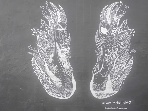 Downtown Parkville alley art
