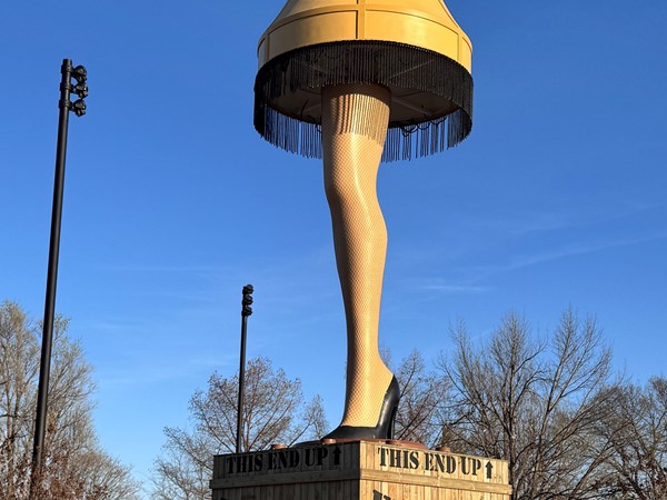 The famous leg lamp from A Christmas Story! How fun!