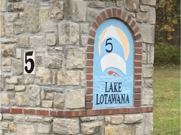 Entrance to Lake Lotawana! Welcome to the lake