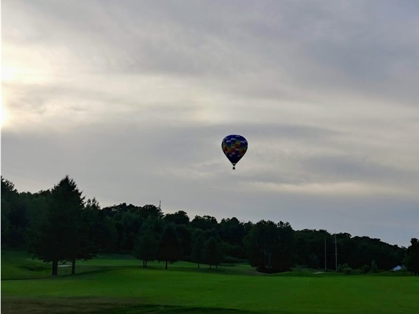 Lovely evening for a balloon ride over The Crown Golf Course and the west side of Traverse City