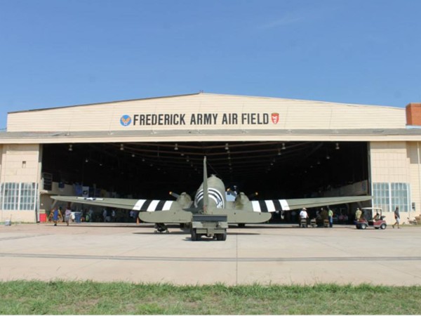 Frederick Army Air Field is home to the WWII Airborne Demonstration Team and  C-47 Boogie Baby
