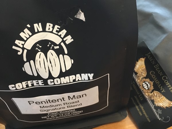 Jam' N Bean in downtown Ada gives you a free latte when you buy a bag of coffee 