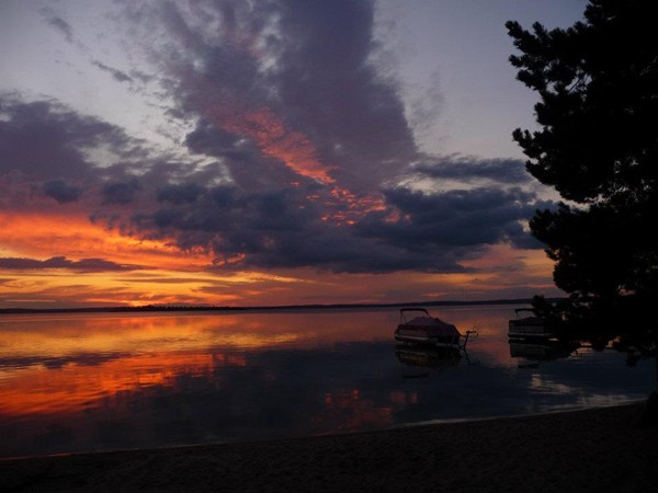 Spectacular sunsets over Higgins Lake
