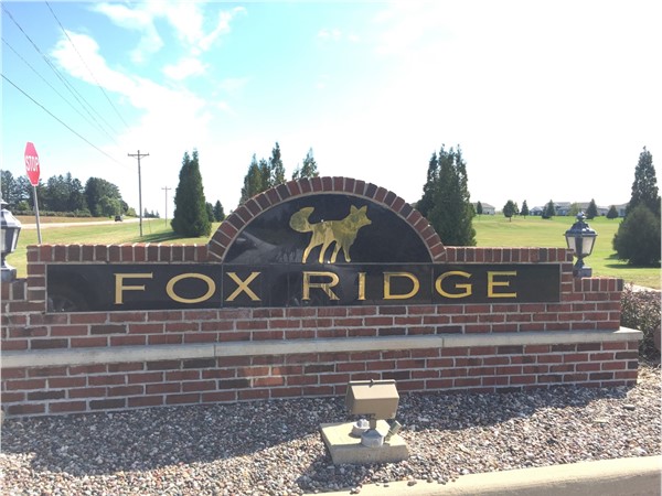 Fox Ridge is a golf course subdivision with condos and single family homes 