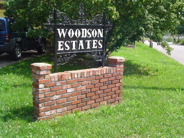 Entrance to Woodson Estates