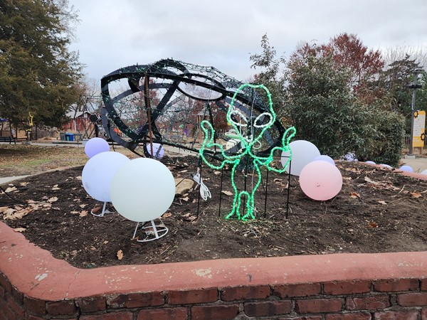 Holiday display at the Topeka Zoo