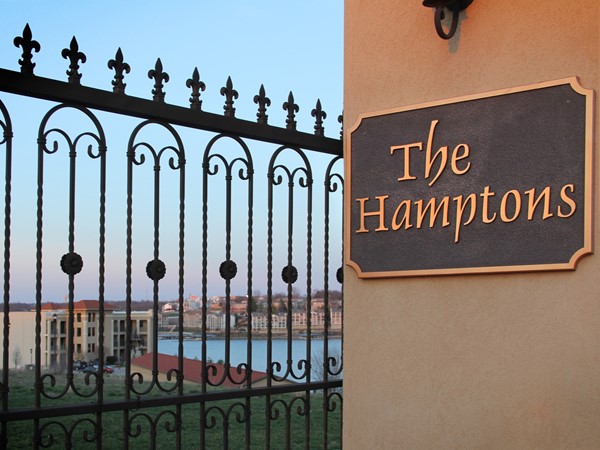 Gated entry at the Hamptons creating the privacy we all want and need  