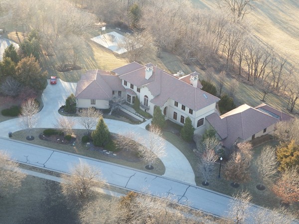 Homes from above in Fall Creek Farms