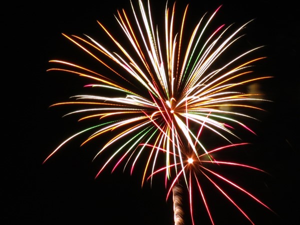 Fireworks display at Bishop Miege High School - July 3, 2015