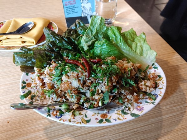 Crispy Rice Salad at Ma Der