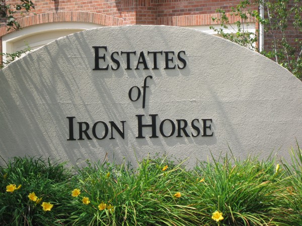 Estates of Iron Horse neighborhood entry monument