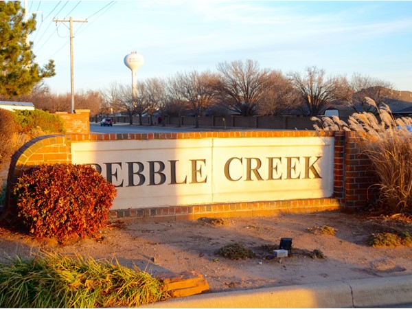 Pebble Creek entrance on Danforth Rd (194th)