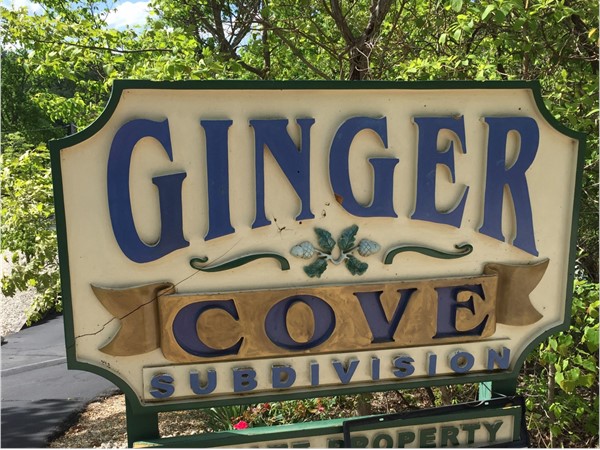 Ginger Cove is located on HH highway. Wonderful small waterfront subdivision