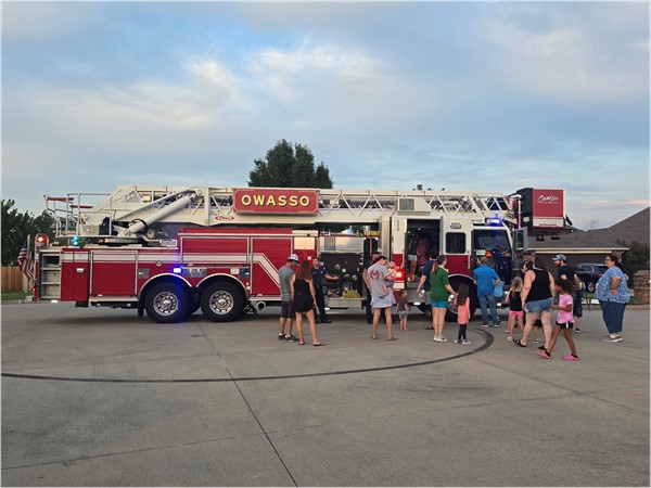 Owasso Fire Visits During the 2025 Block Party