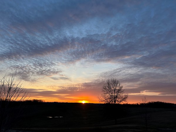 Beautiful sunrise in Platte County MO. 