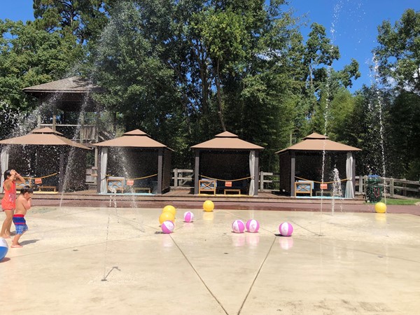 Cool off in the splash pad at the Hattiesburg Zoo