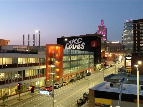 The Exchange at Lead Bank, rooftop view overlooking downtown Kansas City