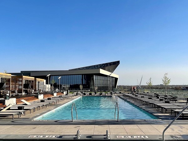 Rooftop pool at the Omni Hotel in Oklahoma City