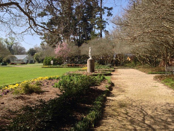 Walking path at Burden Museum and Gardens