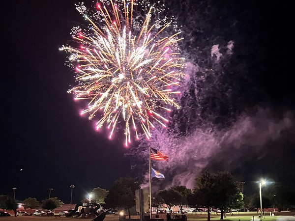 Town of Cheyenne puts on a great fireworks show at the park on 4th of July