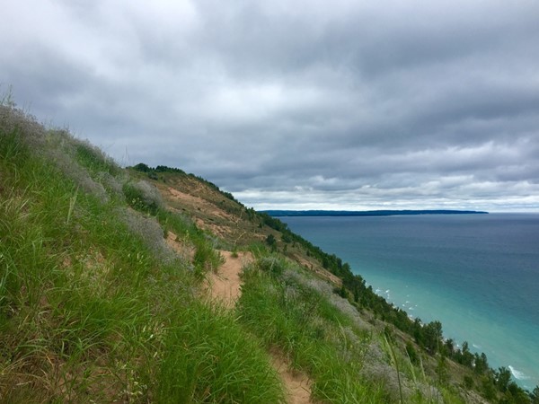 Head south along the trail from the Empire Bluffs Overlook for amazing views and dune explorations