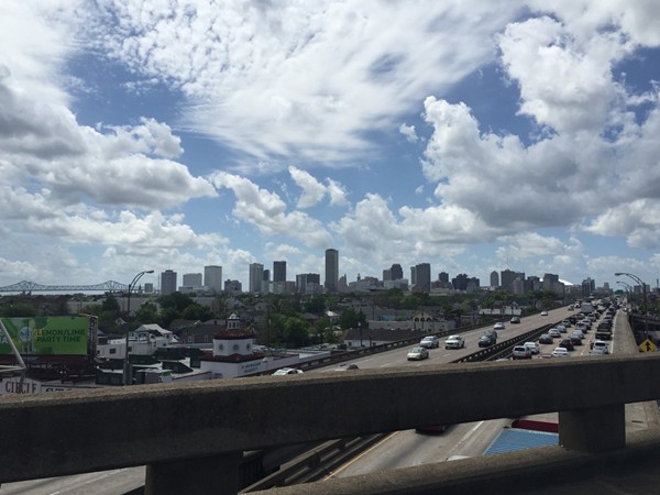 View of downtown from the Claiborne flyover