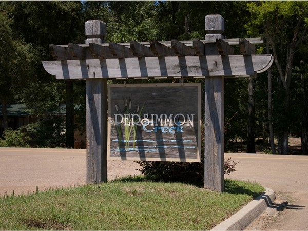 Entrance to lovely Persimmon Creek Subdivision in Brandon