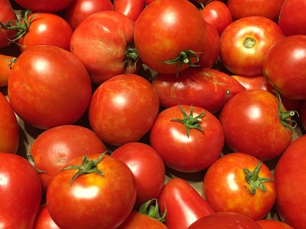 There are still delicious tomatoes available at the River Market