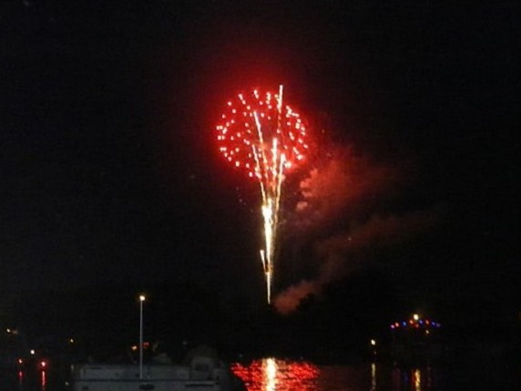 Nothing is better than fireworks on a boat on a lake in Fenton! 