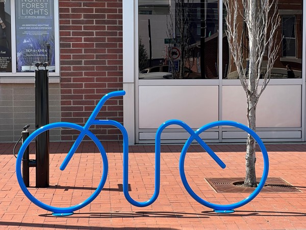 Bicycle Sculpture - Bentonville Square exhibits art, culture, and outdoor activity  