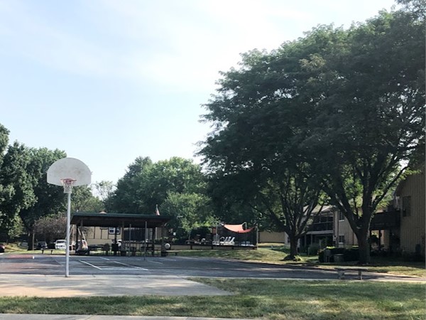 Basketball court/playground at Holly Green