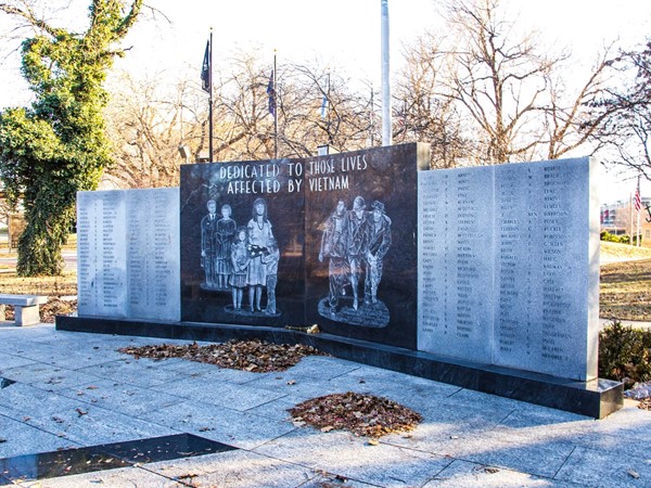 Dedicated to those lives affected by Vietnam - Veterans Memorial Park, Wichita