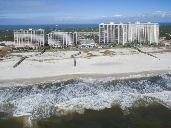 Aerial view from the back at The Beach Club