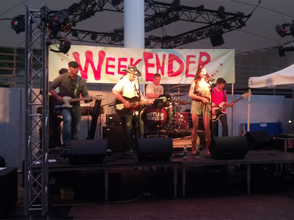 Outlaw Junkies playing at Crown Center's Summer Weekender - Live music, great food, great fun!