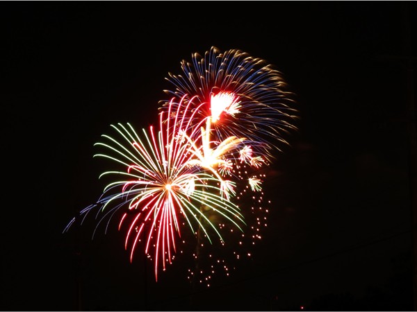 Fireworks at Overland Park's wonderful Independence Day Celebration