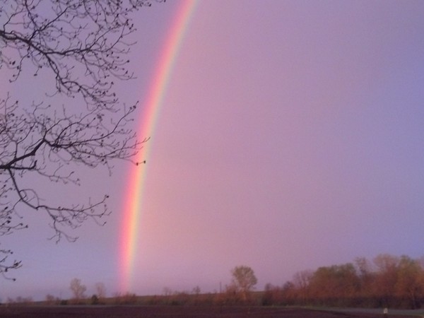 Spring nights are so pretty...especially when the pot of gold lands in Higginsville.
