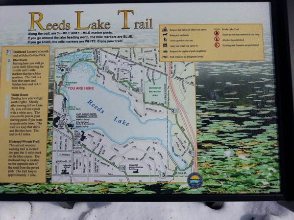 Biking/Walking trails around Reeds Lake