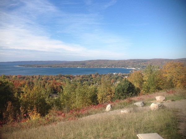 Avalanche Mountain overlooks beautiful Lake Charlevoix. The mountain has great hiking/running trails