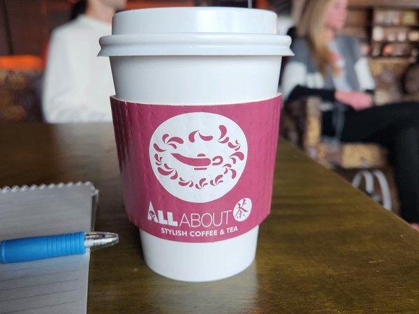 Yummy praline chai tea from All About Cha in Edmond, only 25 minutes from Willow Creek Estates
