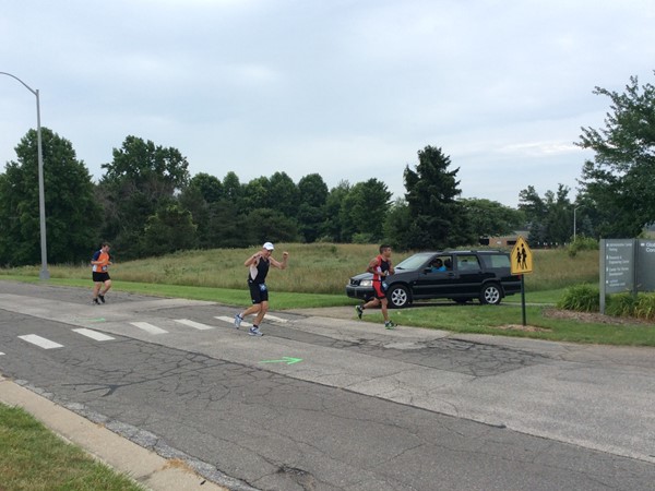 Ironman runners ran through Benton Harbor and around the Whirlpool Complex 