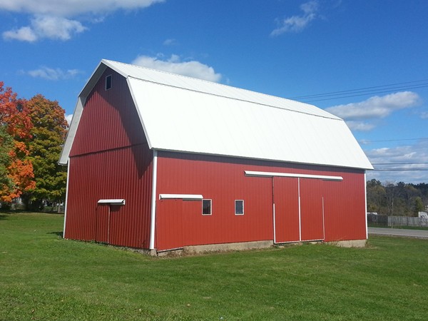 Meuller's Orchard has beautiful barns and out buildings