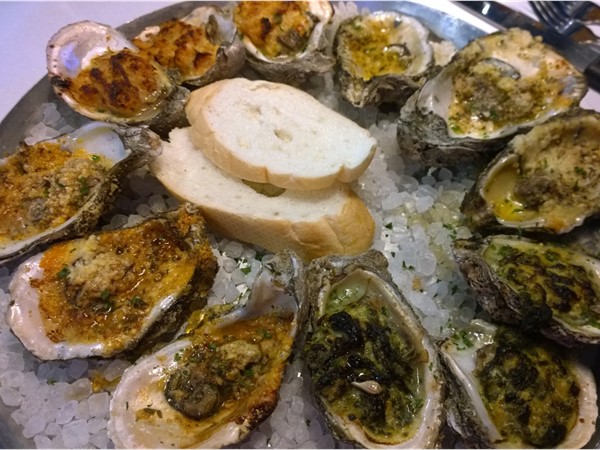 Delicious oyster sampler from Half Shell in Flowood