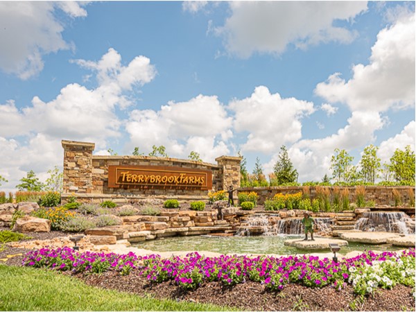 Main entrance to Terrybrook Farms in Overland Park 