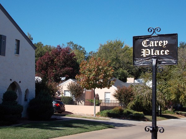 Magical Carey Place is a quiet historic community tucked in the urban core of Oklahoma City