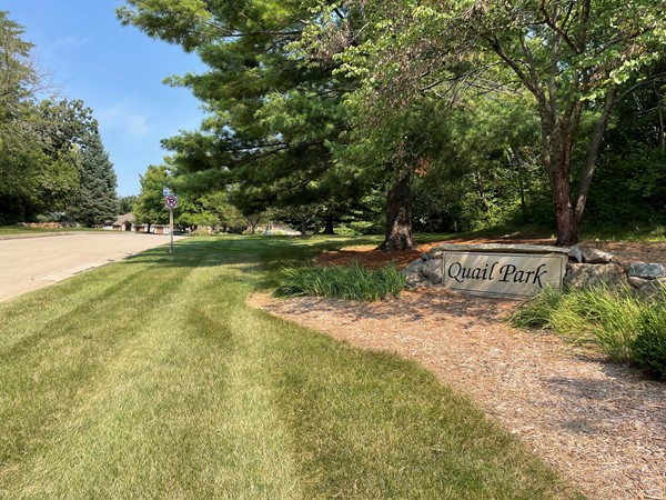 The coveted Quail Park neighborhood has beautiful homes on large lots and an amazing location