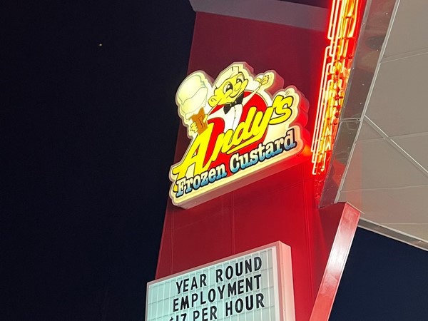 Andy's Frozen Custard is a locals' favorite in Branson, Missouri!