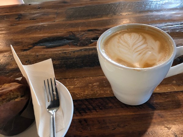 What's the best coffee shop in Byron Center, MI? Full Circle Coffee for a latte and muffin 